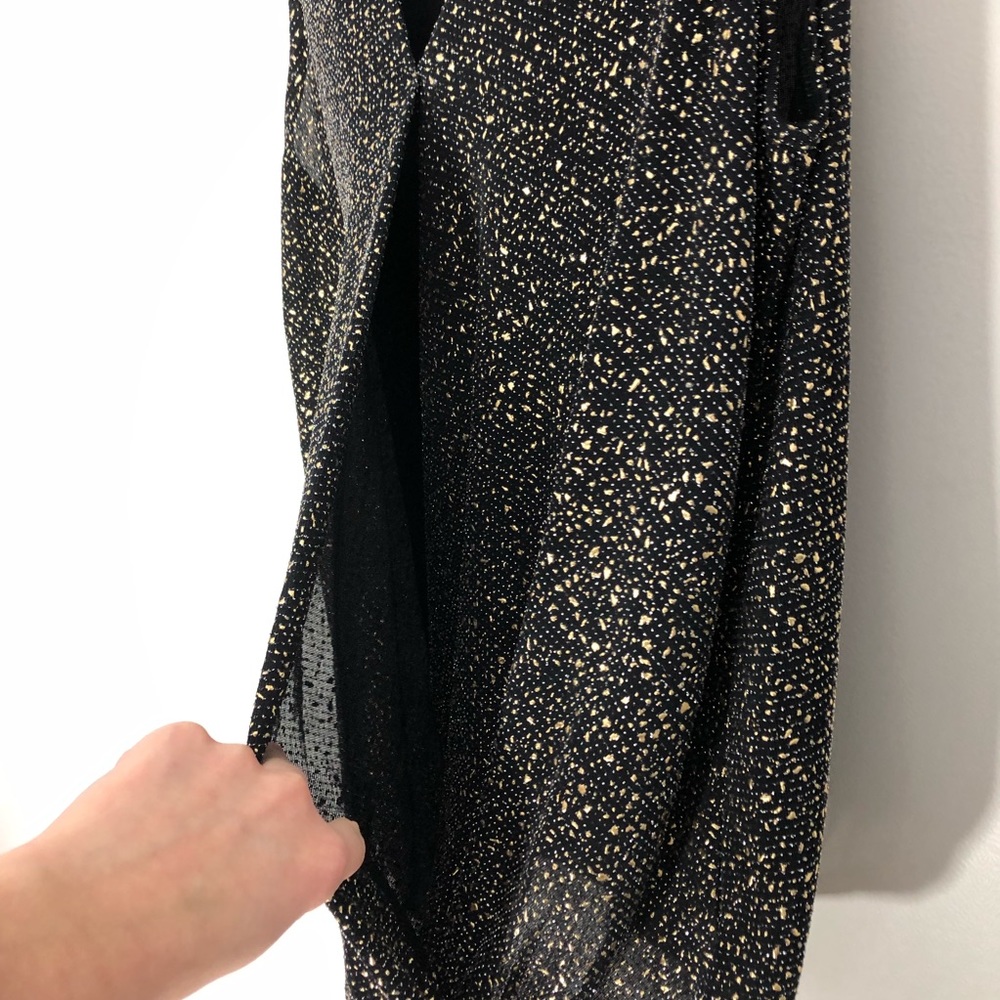 Anthropologie Eri + Ali Evita Surplice Shimmer Top Small - Picture 6 of 10